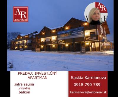  REZERVOVANÉ! luxusný apartmán 64 m2 v apartmánovom dome SKI and Sun