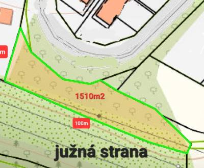 Slnečné stráne pozemok 1510m2 NA PREDAJ 