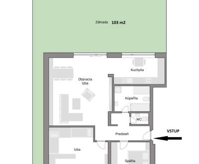 PREDAJ 3-izb. byt so záhradkou, 200 m2, fotovoltaika, Dunajská Lužná
