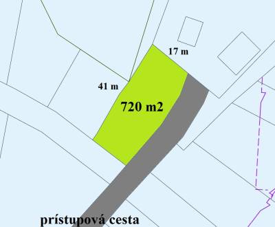 Predaj ! pozemok 720m2 (41mx17m) Pavčina Lehota-Liptovský Mikuláš