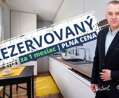 REZERVOVANÝ - Moderný, zariadený 3i byt - VOĽNÝ IHNEĎ!