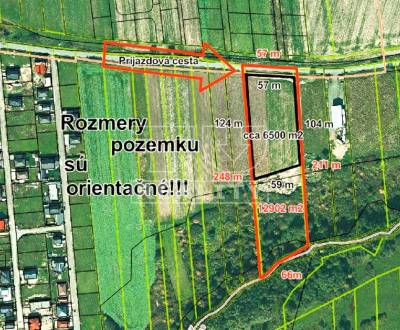 Investičný pozemok, 12902 m2, využitie cca 6500 m2, Šalgovík