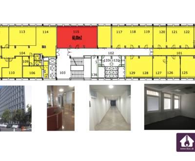 Moderné kancelárie už od 19m2 až po celé poschodie (600m2)