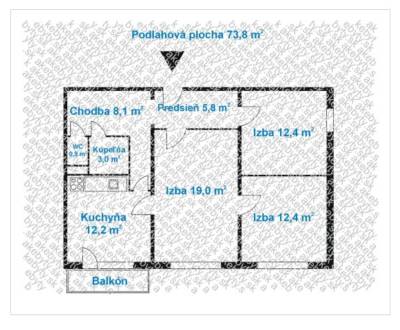 3-izb. byt, Rezedová ul., BA II - Ružinov, pri OC Retro