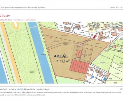 PREDAJ – Športovo–rekreačný areál, 2 ha, Hamuliakovo, motel, tenis