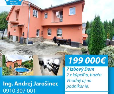 Výhradne: 7-izb. Dom, 563 m2, bazén,  Jacovce, okr. Topoľčany