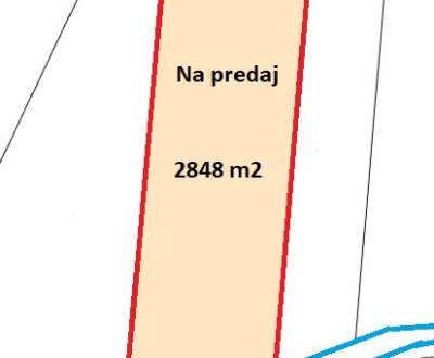 Exkluzívne, na predaj stavebný pozemok 2848 m2, Milochov.