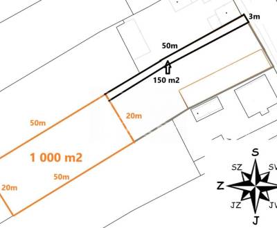 Stavebný pozemok na predaj 1150m2, Sučany