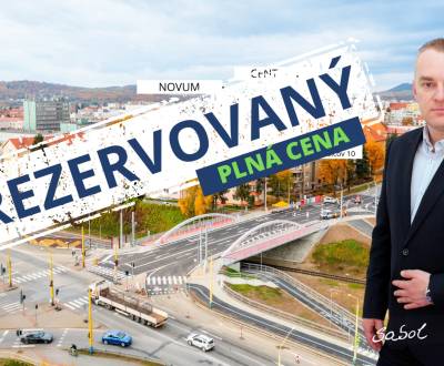 REZERVOVANÝ, tehlový 3i byt v centre s 2 balkónmi a TOP výhľadom