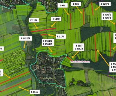 Košická Polianka -11.600 m2 ORNÁ PÔDA a LES - Na predaj