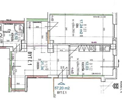 Na predaj 2 izbový byt, 57m2 Martin - Jahodníky