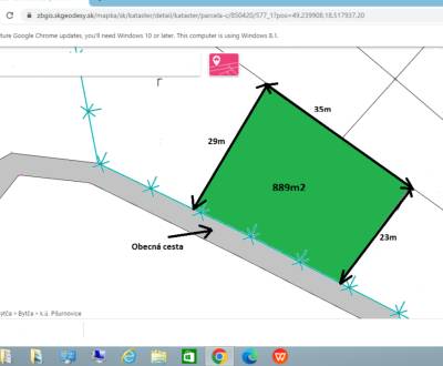 Predaj: Stavebný pozemok 889m2 v Pšurnoviciach pri Bytči (MO)