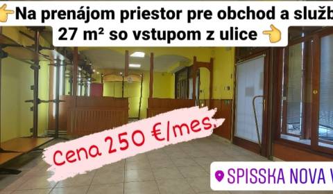 AstonReal: prenájom obchodný priestor 27 m2 v Spišskej Novej Vsi