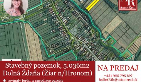 IBA U NÁS! Rovinatý investičný stavebný pozemok 5.036m2, Dolná Ždaňa