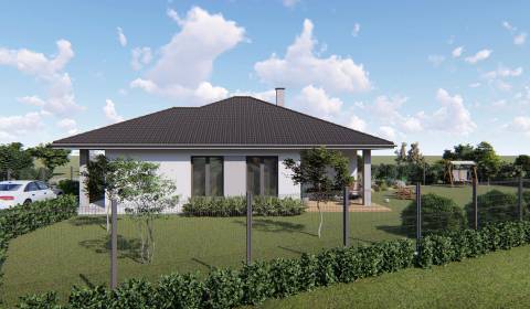 Novostavba rodinného domu, bungalov, pozemok 601 m2, Malinovo