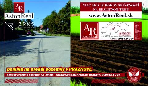 AstonReal ponúka na predaj pozemky v Praznove