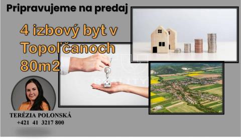 Pripravujeme do ponuky !!!
4 izbový byt v Topoľčanoch - 80m2