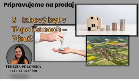 Pripravujeme do ponuky !!!
4 izbový byt v Topoľčanoch - 80m2