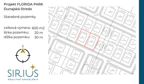 DUNAJSKÁ STREDA – ideálny stavebný pozemok 600m2 - SKOLAUDOVANÉ SIETE!