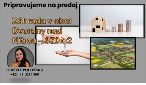 Na predaj stavebný pozemok v obci Dvorany nad Nitrou - 370m2