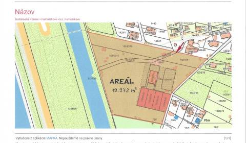 PREDAJ – Športovo–rekreačný areál, 2 ha, Hamuliakovo, motel, tenis