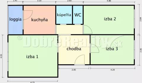 Na predaj 3 izbový byt na ul.M.Rázusa 70m2