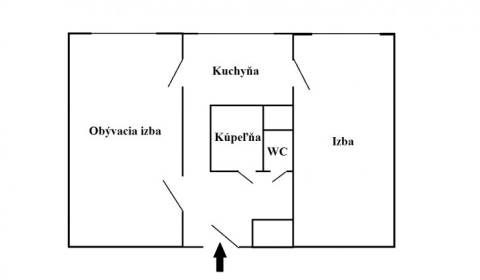 Predaj: 2 izb. byt, rozlohou 56m2, ul. Generála Svobodu Zvolen-Môťová 