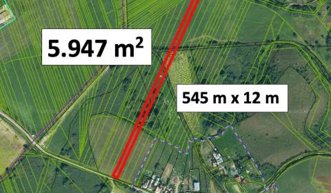 HOSTICE – 5.947 m2 PÔDA v podiele 1/1 – Na predaj