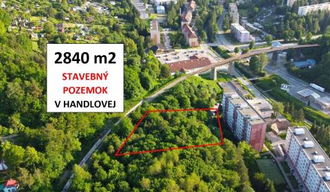 Handlová - 2.840 m2 pozemok na projekt - VÝSTAVBA RODINNÝCH DOMOV