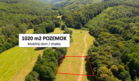 Horná Ves – 1.020 m2 POZEMOK na samote na karavan / chatku / prístrešo