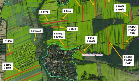 Košická Polianka -11.600 m2 ORNÁ PÔDA a LES - Na predaj