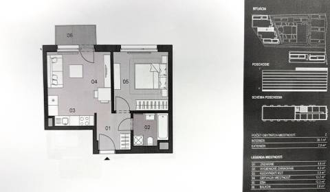 2i byt s parkingom, Ovocné sady  BA II.- Trnávka, 42,60 m2