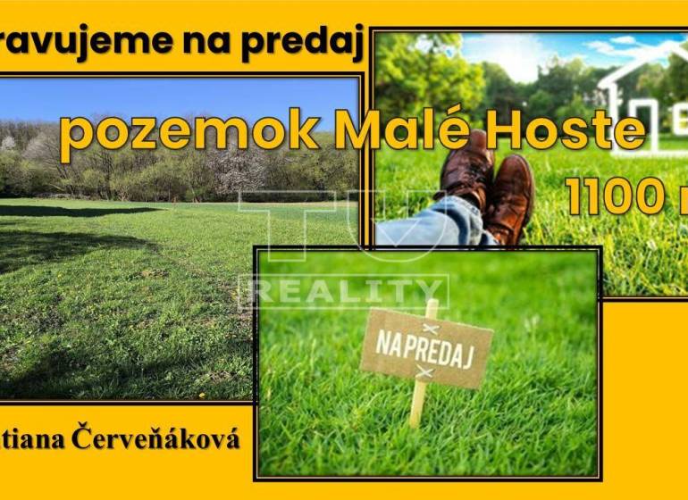 Malé Hoste Pozemky - bývanie predaj reality Bánovce nad Bebravou