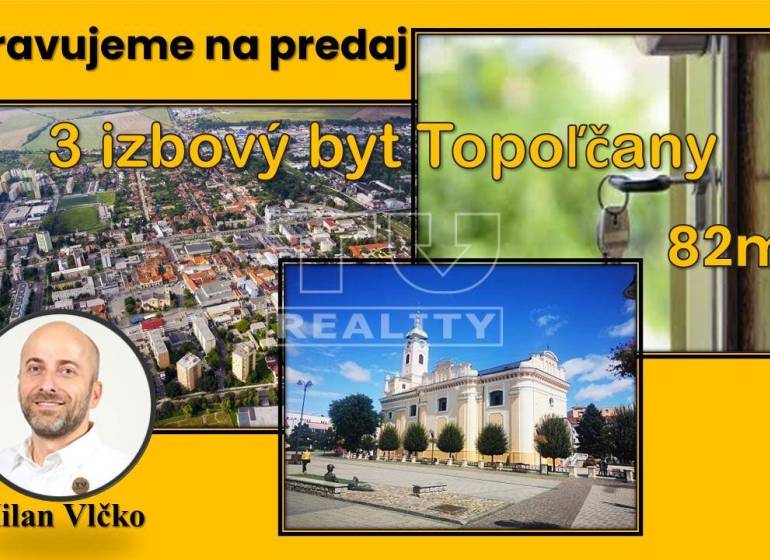 Topoľčany 3-izbový byt predaj reality Topoľčany