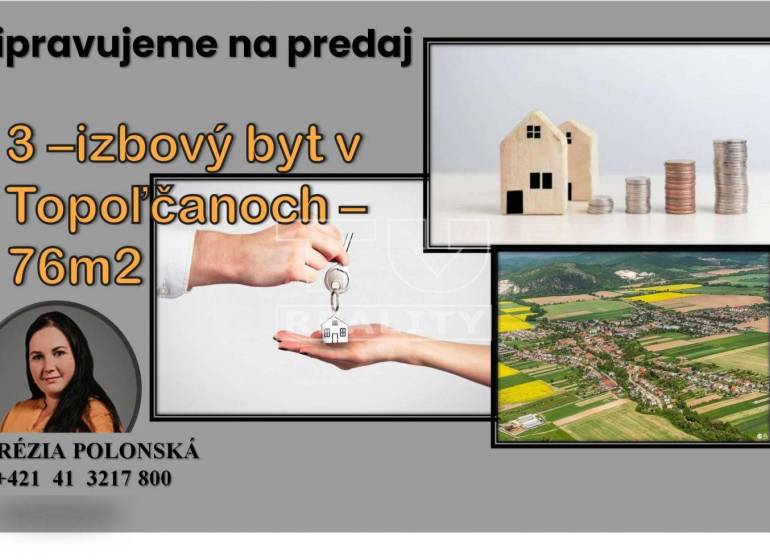 Topoľčany 4-izbový byt predaj reality Topoľčany