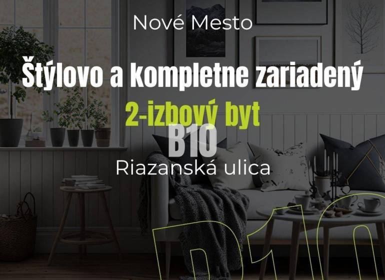 Bratislava - Nové Mesto 2-izbový byt predaj reality Bratislava - Nové Mesto