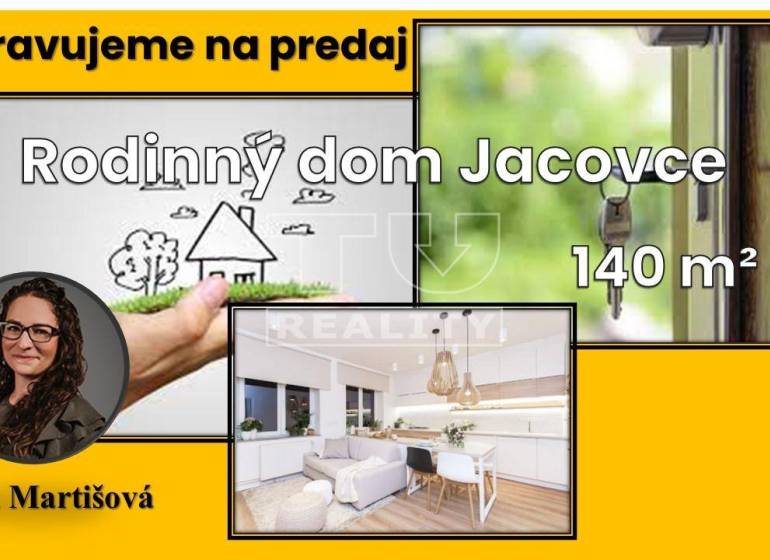 Jacovce Rodinný dom predaj reality Topoľčany