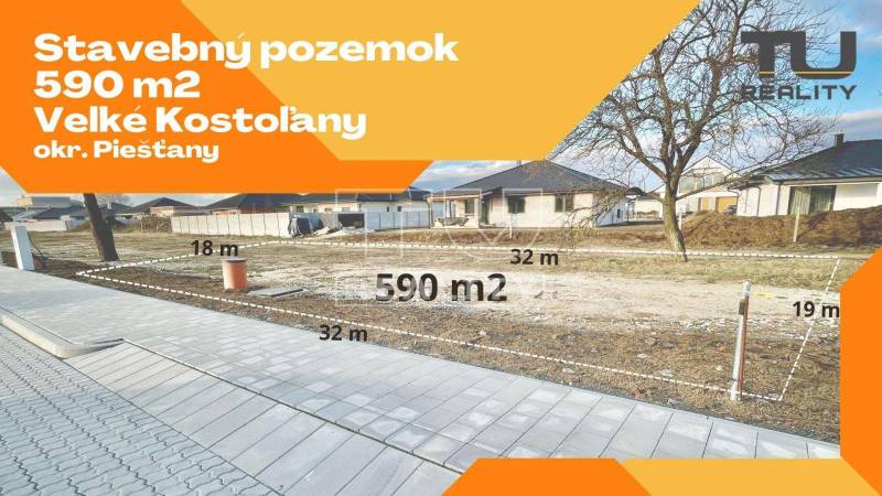 Veľké Kostoľany Pozemky - bývanie predaj reality Piešťany