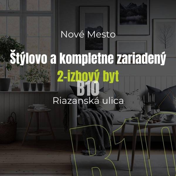 Bratislava - Nové Mesto 2-izbový byt predaj reality Bratislava - Nové Mesto