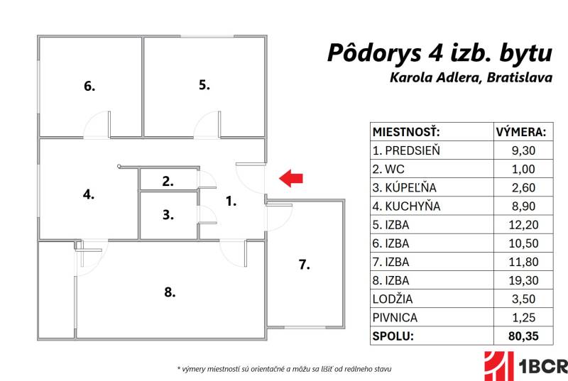 Pôdorys bytu - Karola Adlera.jpg