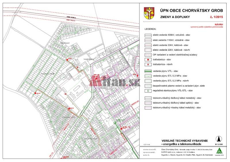 pozemky pre občiansku vybavenosť, CENTRO, Čierna Voda - elektrina a telekomunikácie